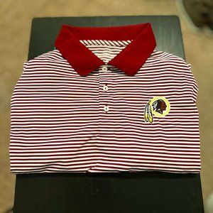 Vineyard Vines Men's XL WASHINGTON REDSKINS Bradley Stripe Sankaty Polo